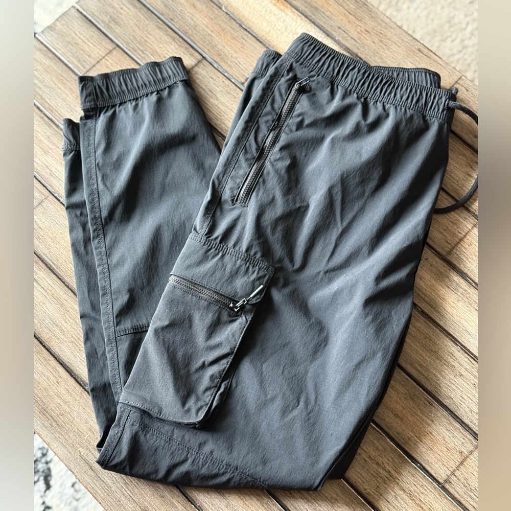 H&M Black Track Pants with Elastic Waistband